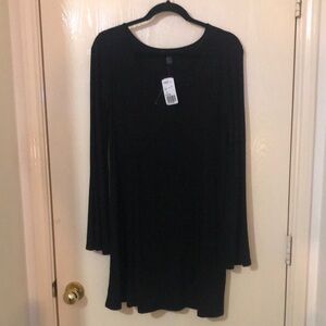 Elegant Black Long Sleeve Dress